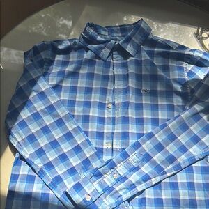 Vineyard Vines Blue Casual Button Down Shirt boys sz M (12-14) performance